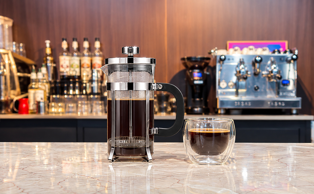 Brewing barista-quality coffee at home with a French press