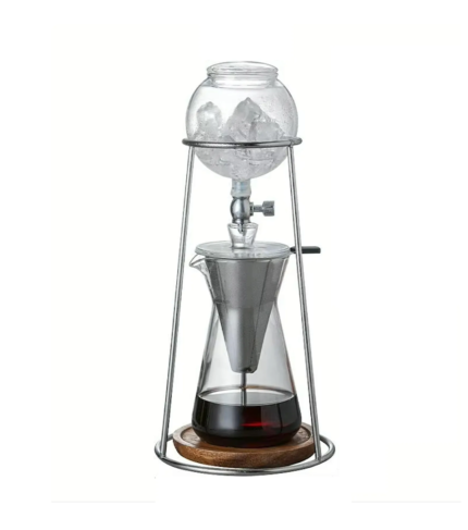 Cold brew maker disassembled showing filter and chamber