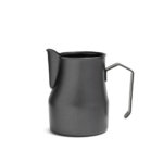 Black coated milk pitcher steaming jug in Bangladesh