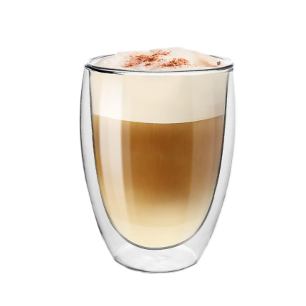 Double wall insulated glass coffee cup in Bangladesh