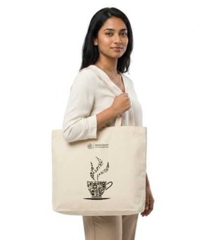 Gold Coast Coffee Roasters tote bag flat lay