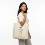 Tote Bag Carrying Coffee and Groceries