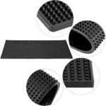 Close-up of raised drainage channels on non-slip rubber bar mat – Gold Coast Coffee Roasters Bangladesh